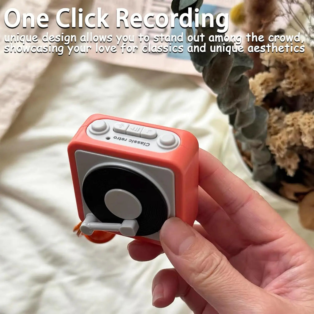 2025 Retro Record Player Keychain Mini Phonograph Can Toy Bag Pendant Zpaxo