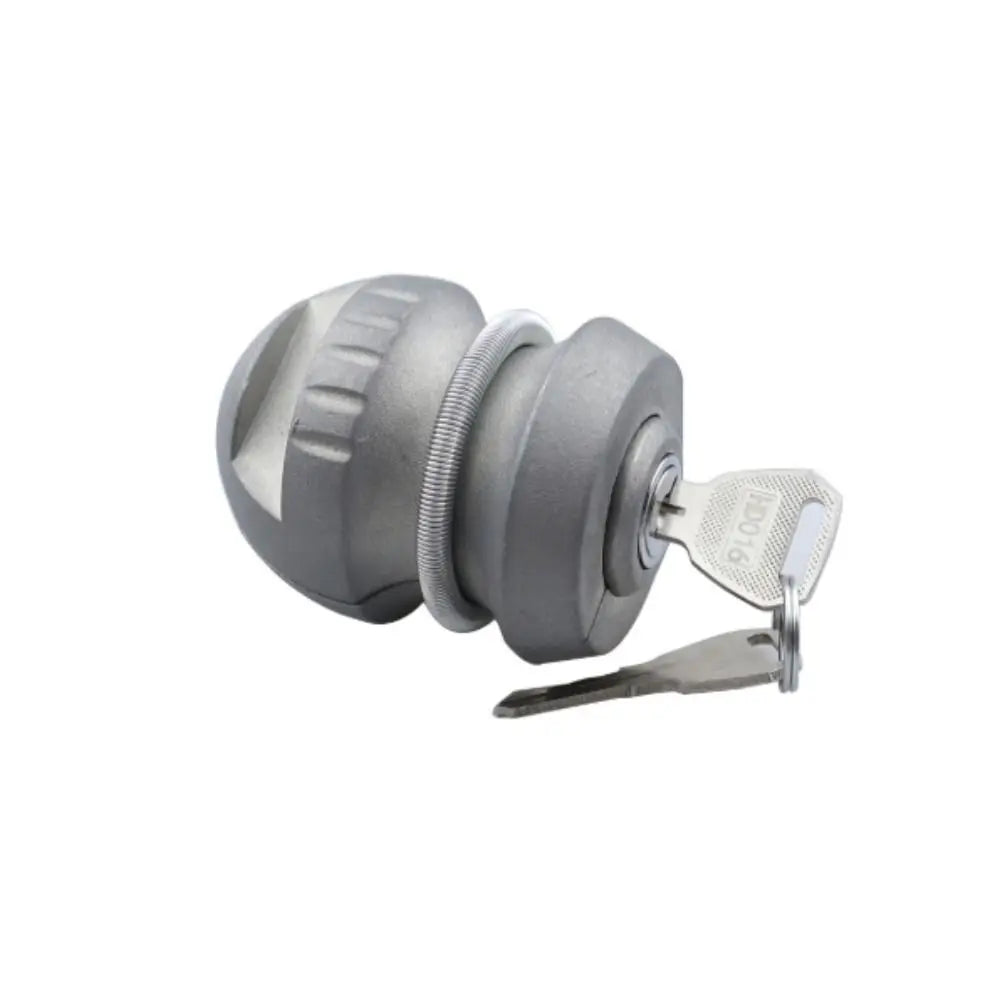 Zinc Alloy Anti-Theft Lock Dust Resistant Corrosion Resistant Ball Lock Silver Color Universal Fit Coupling Tow Outdoor Use Zpaxo