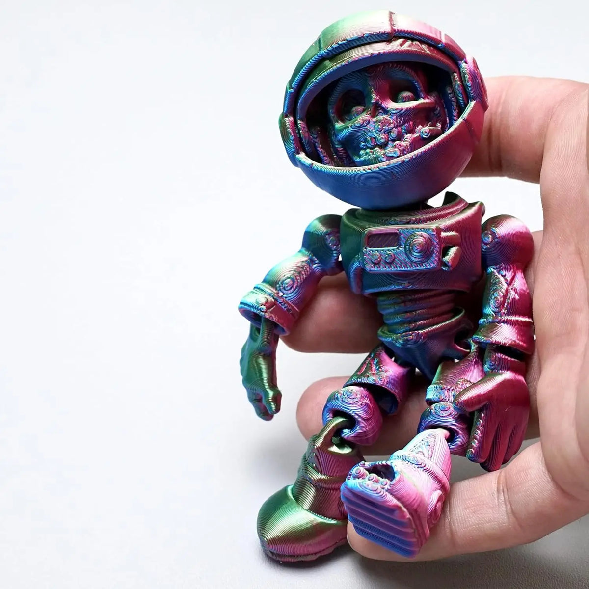 3D Printed Space Zombie Skeleton Astronaut Flexible Realistic Zpaxo