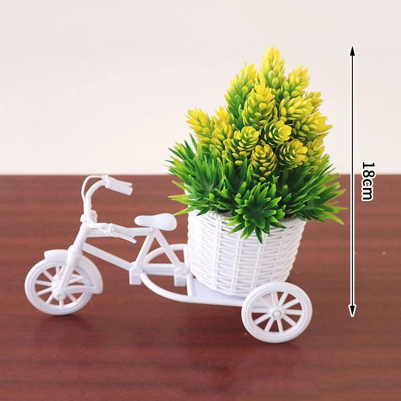 Design Flower Basket Storage Party Decoration New Plastic White Tricycle Bike Zpaxo A21