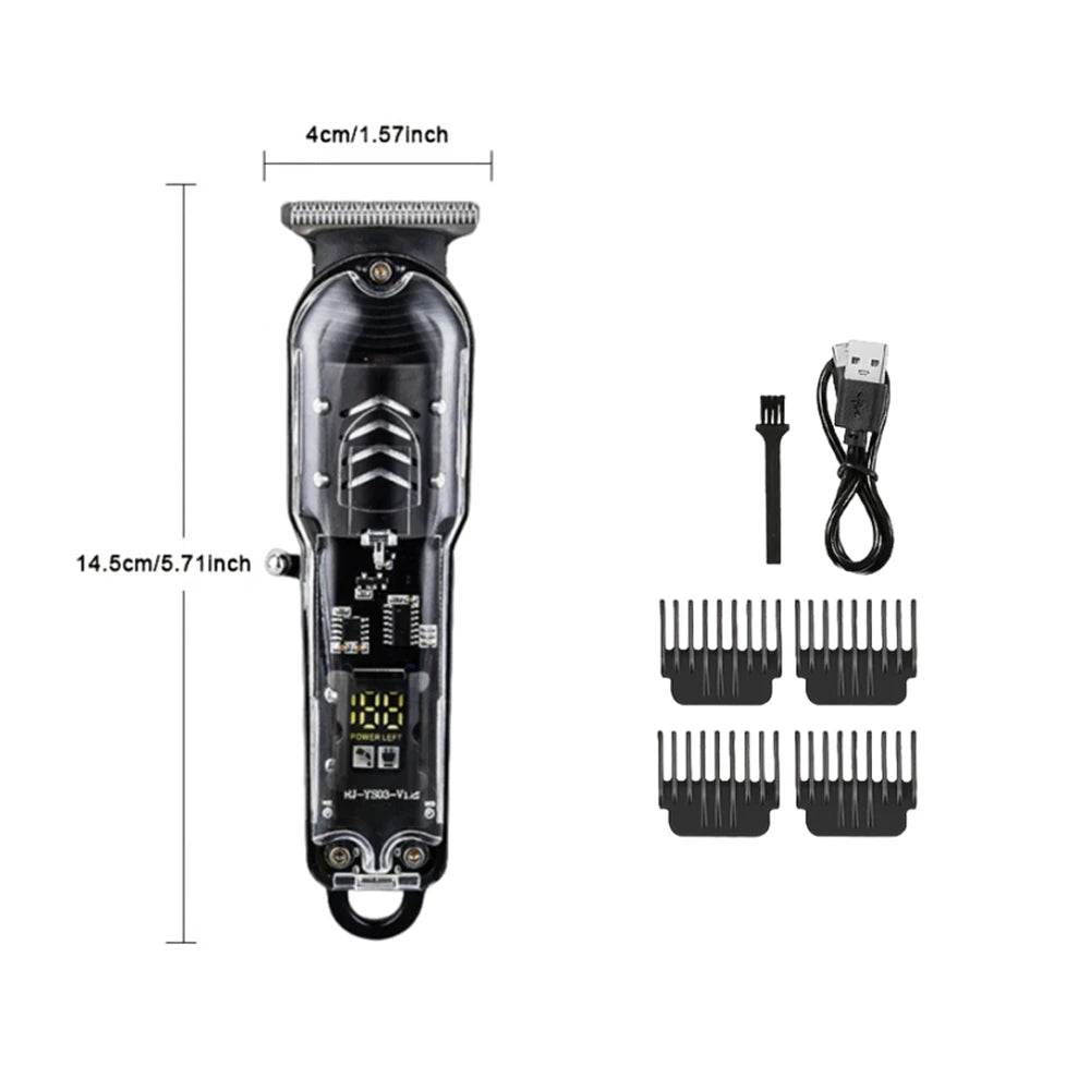 2026 Wireless Charging Hair Clipper Professional Scissors Electric Zpaxo