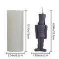 DIY Nutcracker Soldier Candle Silicone Mold Aromatic Soap Making Zpaxo 1pc mold United States