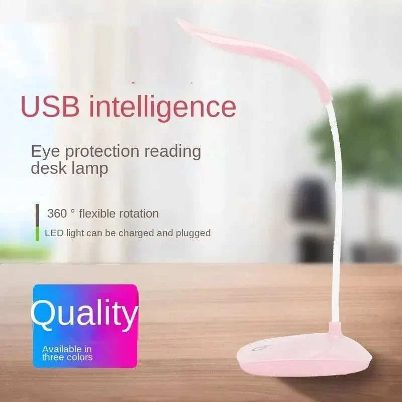 LED Table Lamp USB Chargeable 3 Dimmable Desk Adjustable Touch Zpaxo
