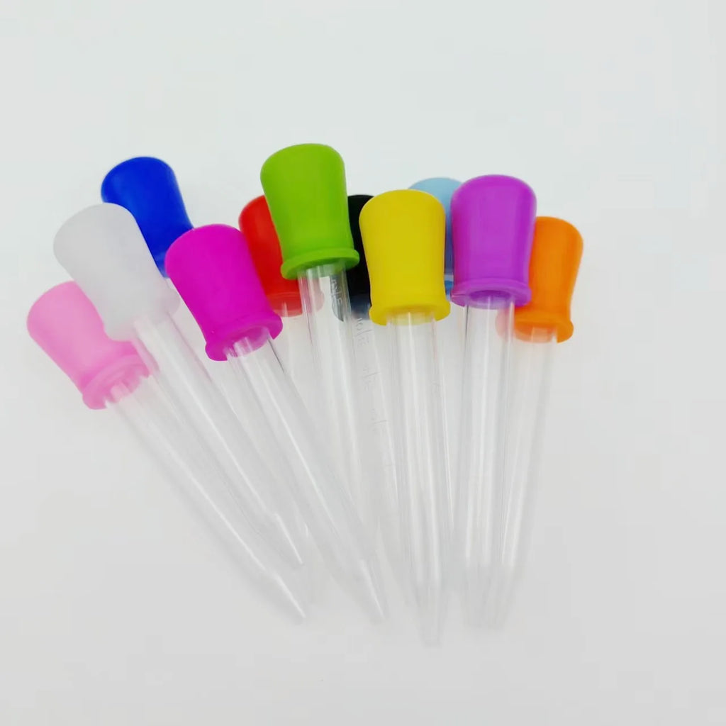 Small Silicone Plastic Pipette Dropper Feeding Medicine Liquid Eye Zpaxo