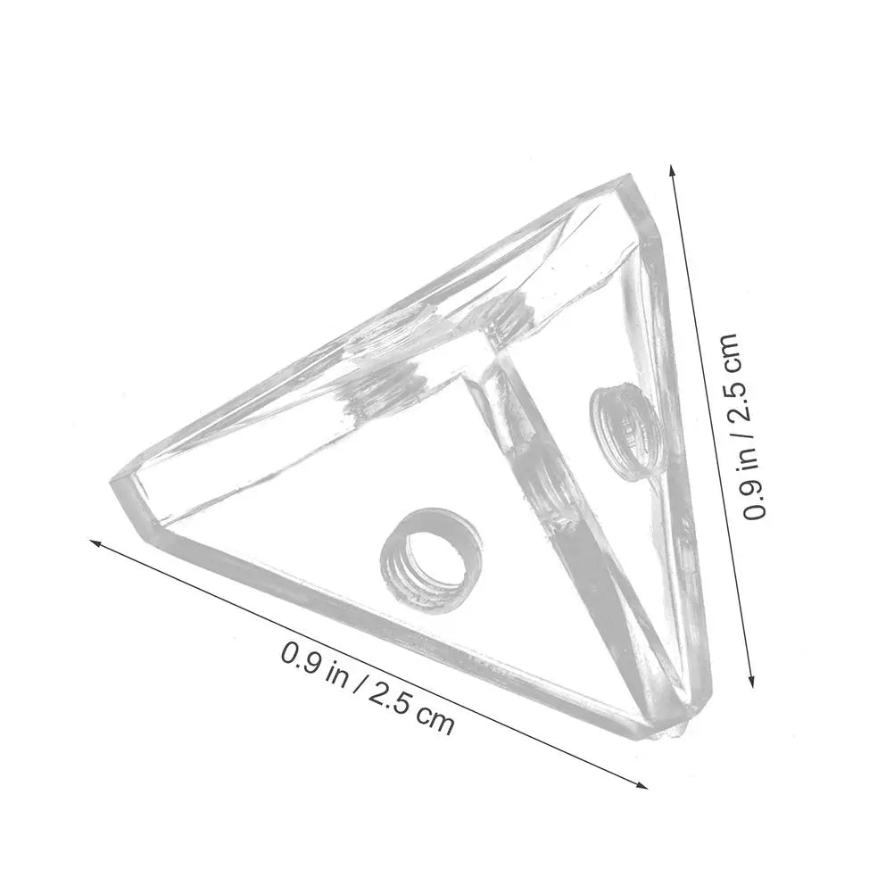 Acrylic Display Case Connectors Triangle Corner Connector Brackets Zpaxo