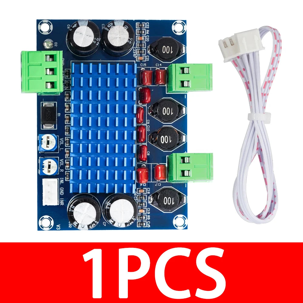 XH-M572 TPA3116D2 2 120W Stereo Amplifier Module 5V-28V Wide Voltage Zpaxo 1pcs