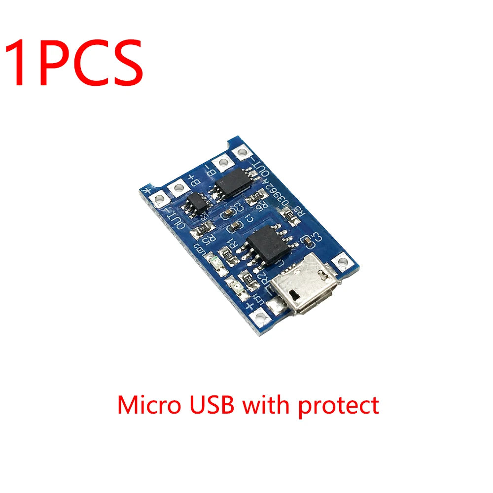 TP4056 5V 1A Type-c Mini USB Micro 18650 Lithium Battery Charger Zpaxo 1pcs