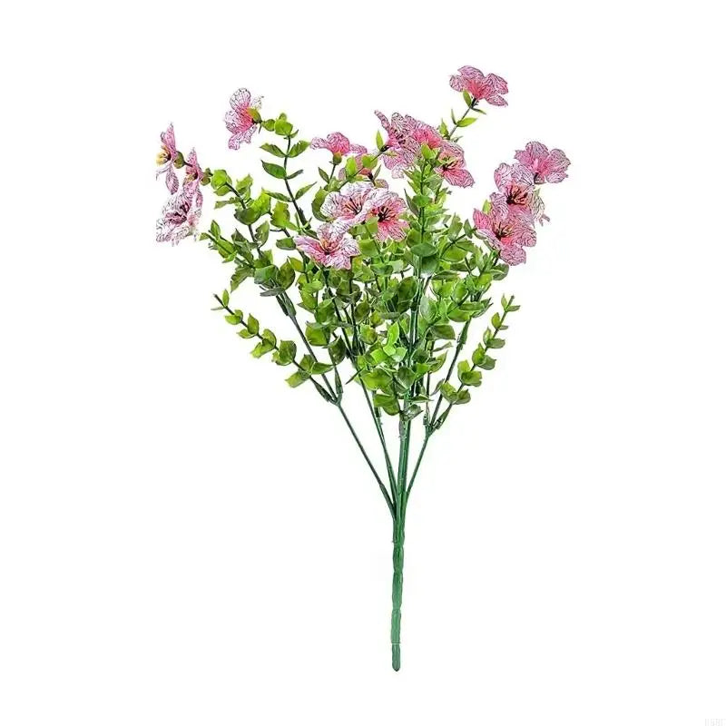 Simulation Flower Artificial Flower With Flexible Iron Wire for Tabletop Bookshelf Display Wedding Decoration Zpaxo Pink CN