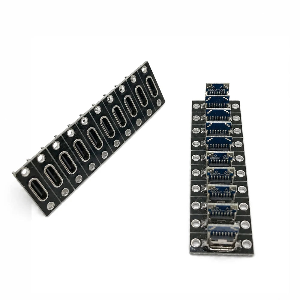 5 10 2Pin 4Pin Type-c Female Connector Jack Data Charging Port Small Zpaxo