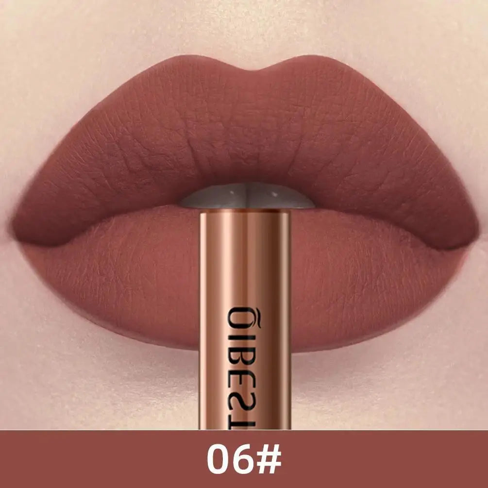 Matte Liquid Lipstick Waterproof Long Lasting Velvet Mate Nude Red Lip Gloss Lint Tube Makeup Cosmetic Lipsticks Lipgloss Zpaxo 06