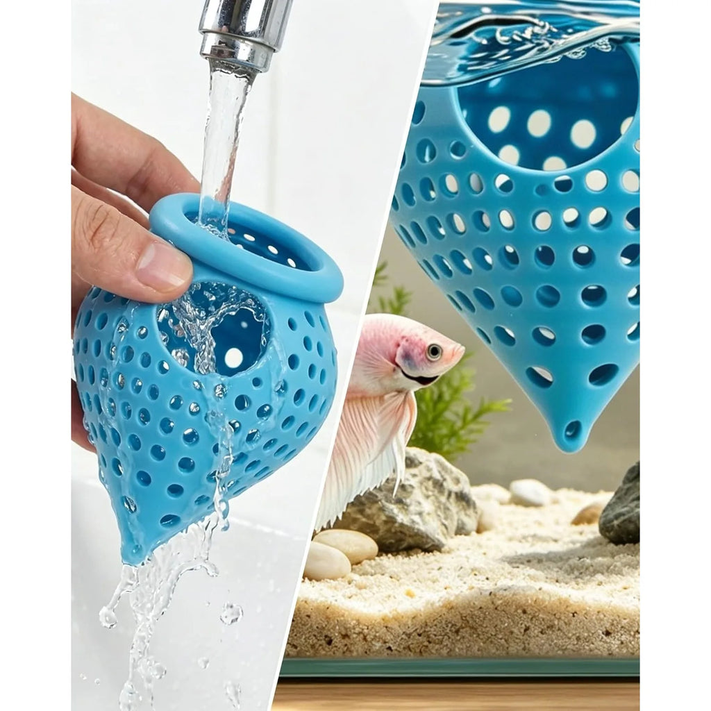 Floating Betta Hide Shrimp Cave Hammock 3D Printed Feeder Small Fish Zpaxo
