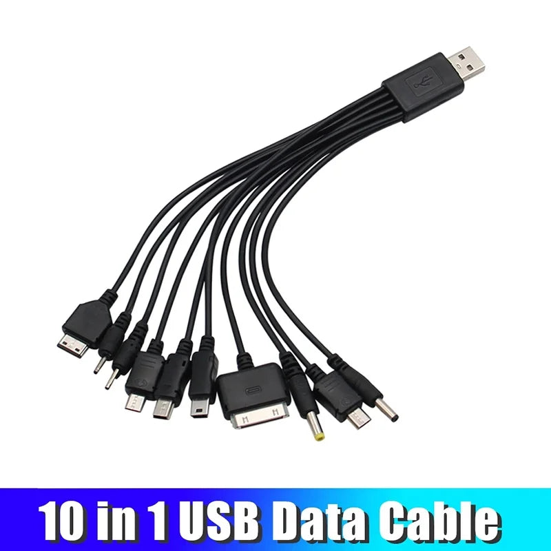 Universal 10 1 USB Cable Micro Charger Male Multi Plug C Phone Zpaxo