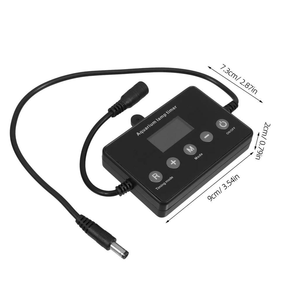 Smart LCD Controller Black Fish Tank LED Dimmer Universal Aquarium Zpaxo