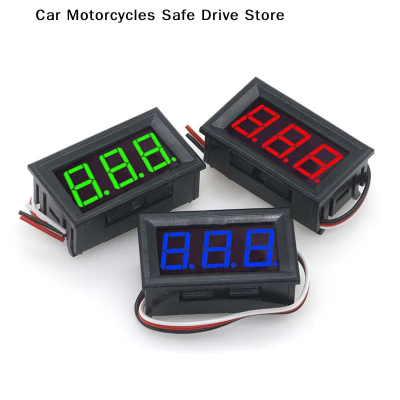 Three-wire Digital Voltmeter Meter DC 100V 10A Ammeter Dual Volt Zpaxo