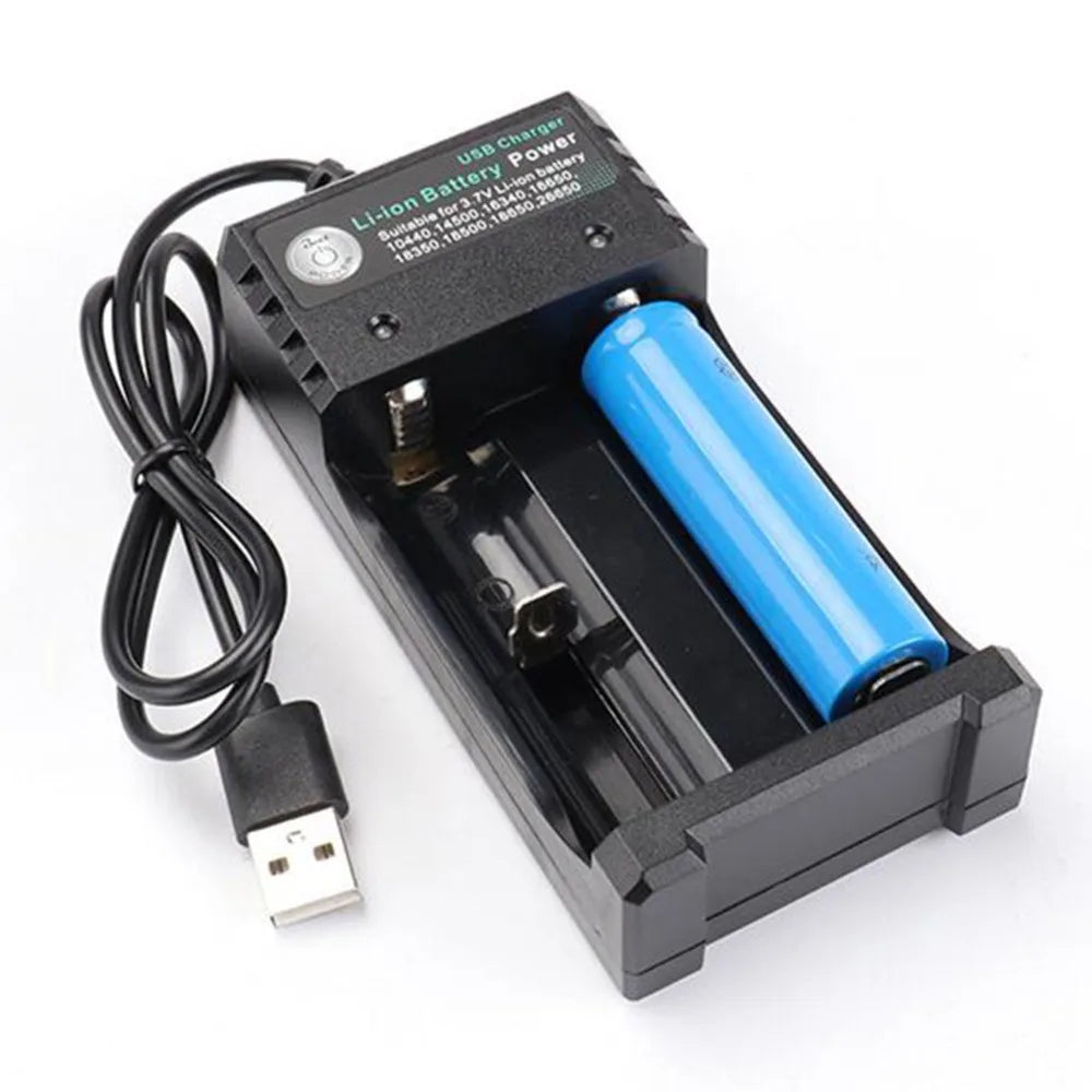 2/3/4 Slots AC 110V/220V 18650 Battery Charger USB DC 4.2V For 18350 16340 14500 18500 26650 Li-ion Batteries AC Charger Adapter Zpaxo 2 Ports