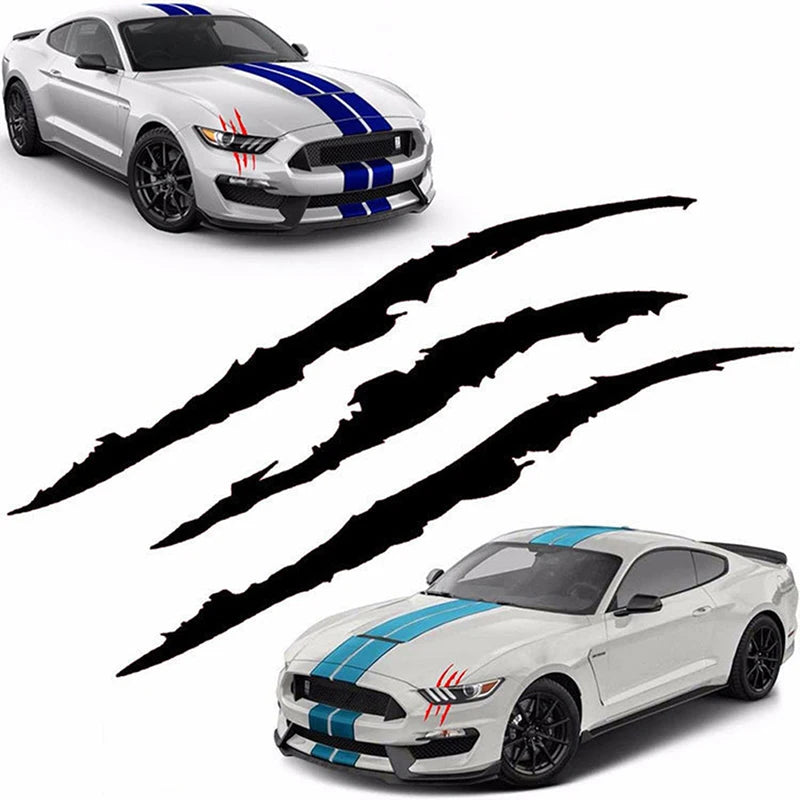 Car Styling Headlights Personalized Stickers Monster Claw Scratch Zpaxo