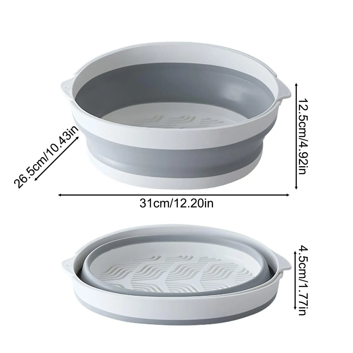 Foldable Strainer Double-layer Fruit Washing Kitchen Parents Daily Zpaxo