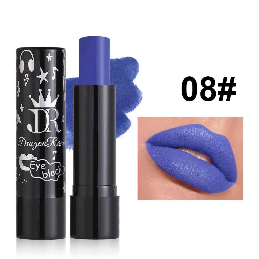 Matte Lipstick with a Fine Silky Texture, Non-Caking, Waterproof, Sweat-Proof, Long-Lasting, Non-Stick Cup, Available in Red, White, and Green for Holiday Parties Zpaxo 8Dr81 Full Size