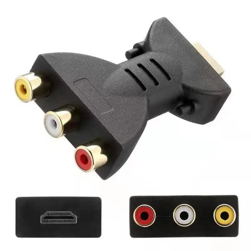 HD 1080P HDMI-compatible To RCA AV Composite Adapter Converter HDTV2AV Audio Video Cable HDTV To Red White Yellow For HD TV Box Zpaxo HDMI to AV