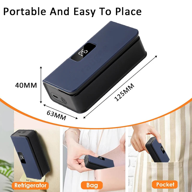 Mini Sealing Machine 2in1 Plastic Bag Sealer USB Rechargeable Zpaxo