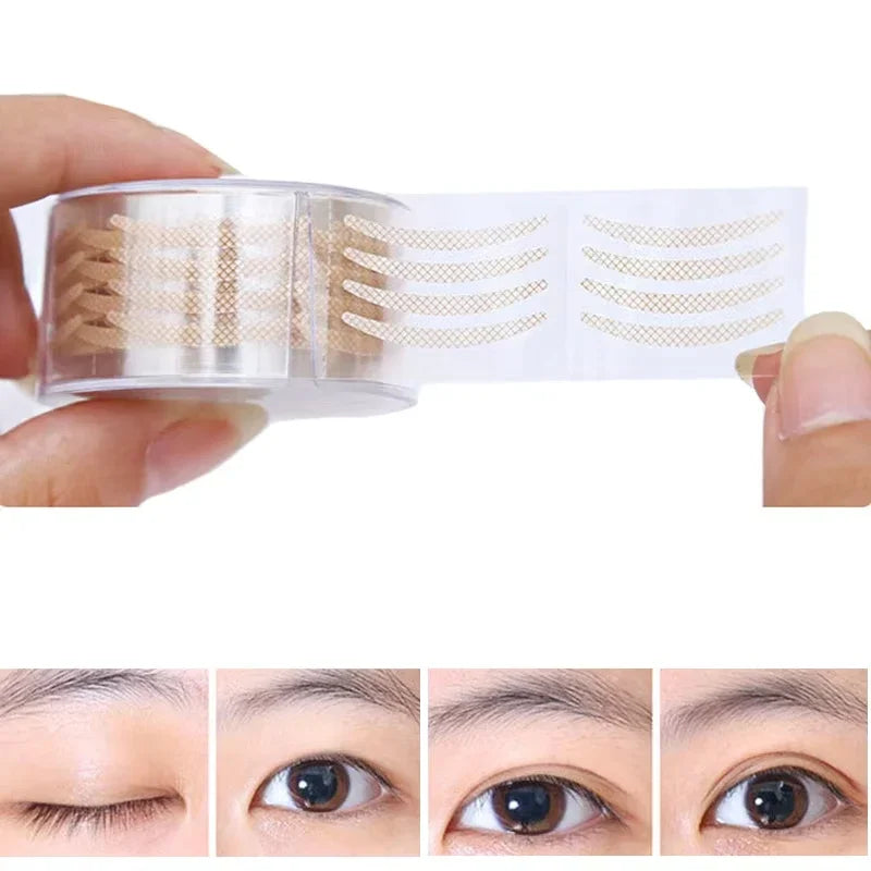 Eye Lift Strips Double Eyelid Tape Clear Gray Stripe Big Eyes Zpaxo