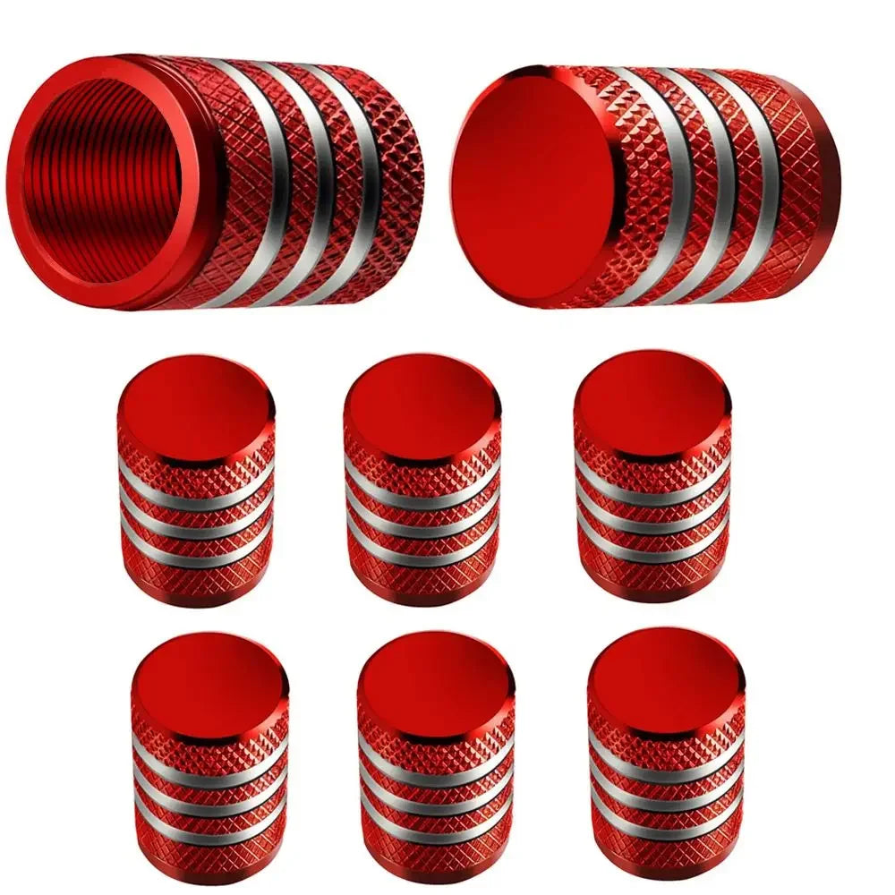 Dust Covers Stem Air Valve Caps Colorful Proof Theftproof Tire Nipple Zpaxo red