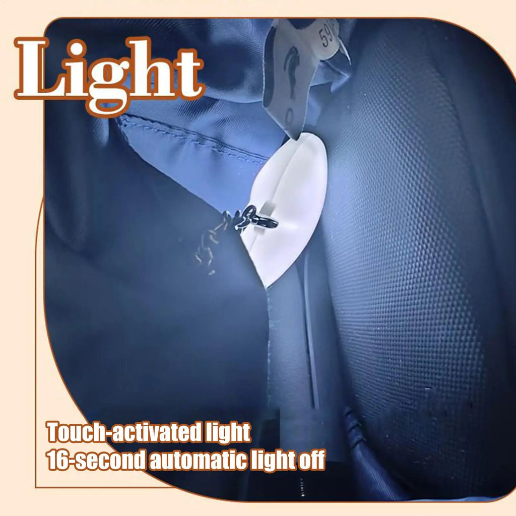 Rechargeable LED Purse Light Wallet Lamp Heart Shape Touch Sensor Zpaxo