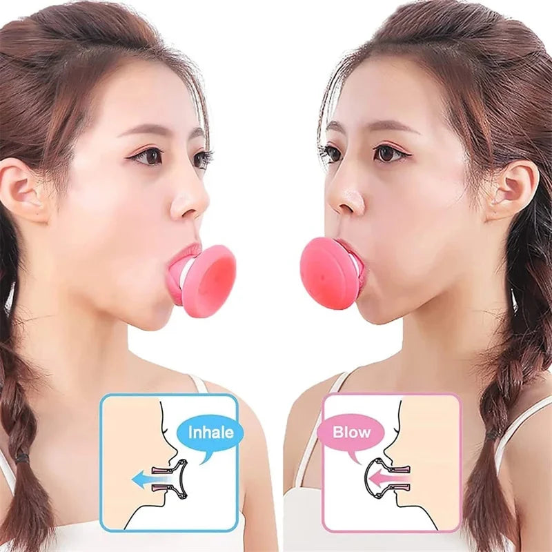 Fast Thin Face Silica Gel Mouth Jaw Exerciser Slimming Lift Tool Chin Zpaxo
