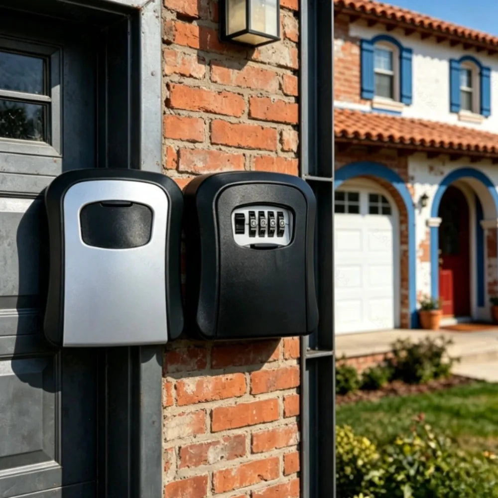 Ultra-secure Flip-top Key Safe Wall-mounted Metal Plastic Combination Zpaxo