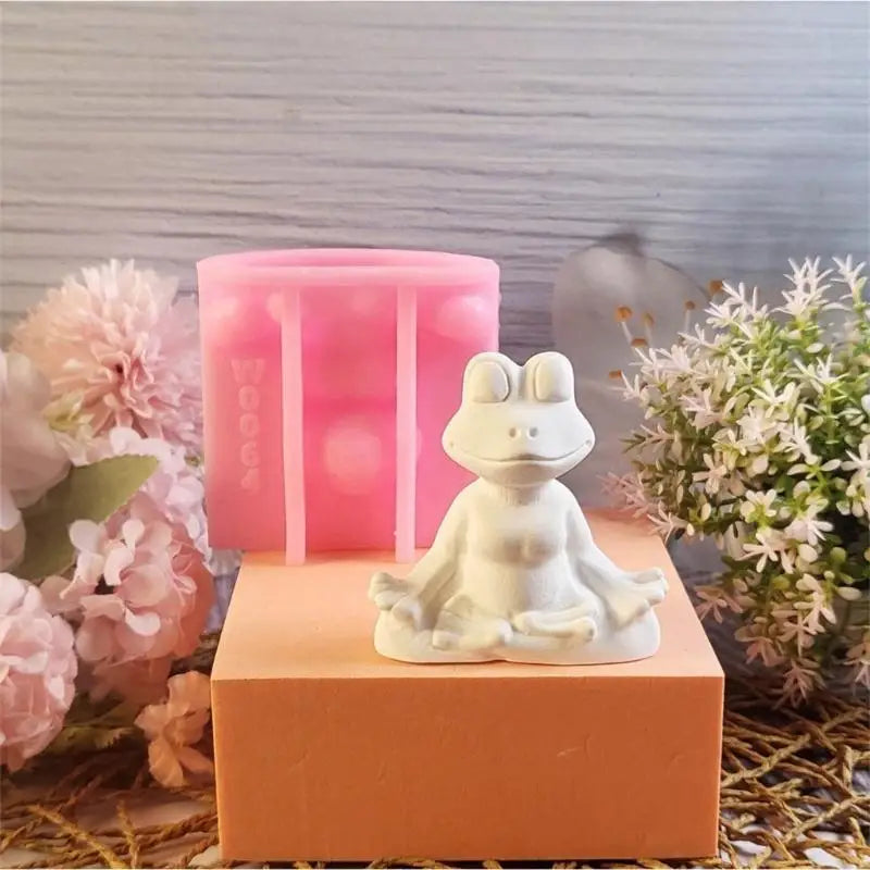 Yoga Frogs Molds Casting Molds Epoxy Resin Molds Ornament Molds Plasters Molds Silicone Mould for Fondant Zpaxo