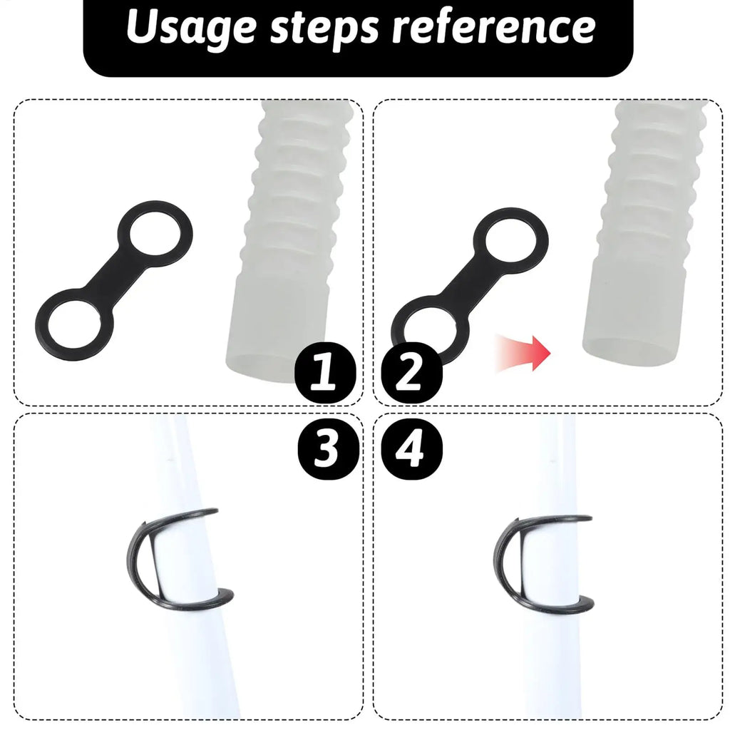 Snorkel Keeper Quick Release Double-ring Flexible Silicone Retainer Zpaxo