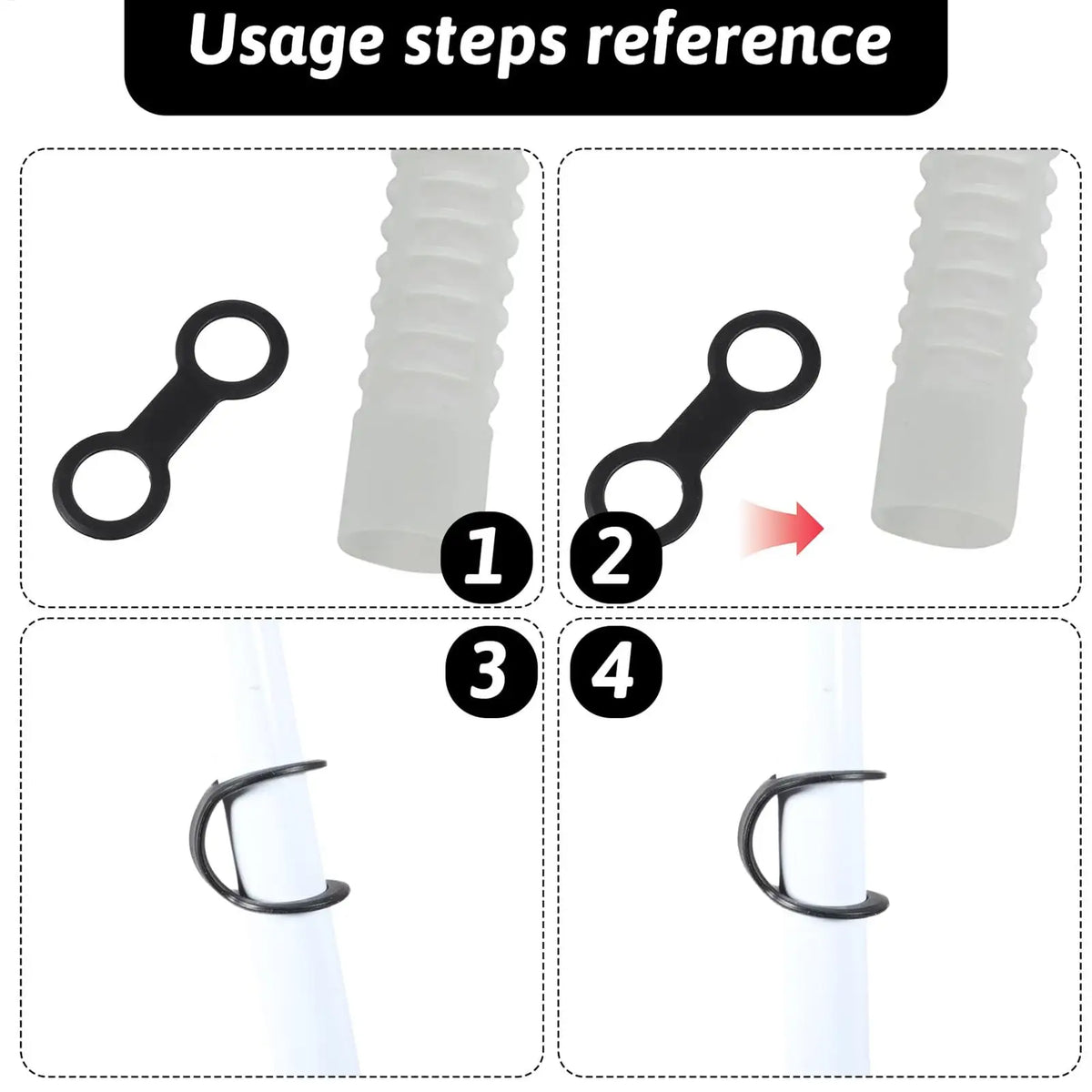 Snorkel Keeper Quick Release Double-ring Flexible Silicone Retainer Zpaxo