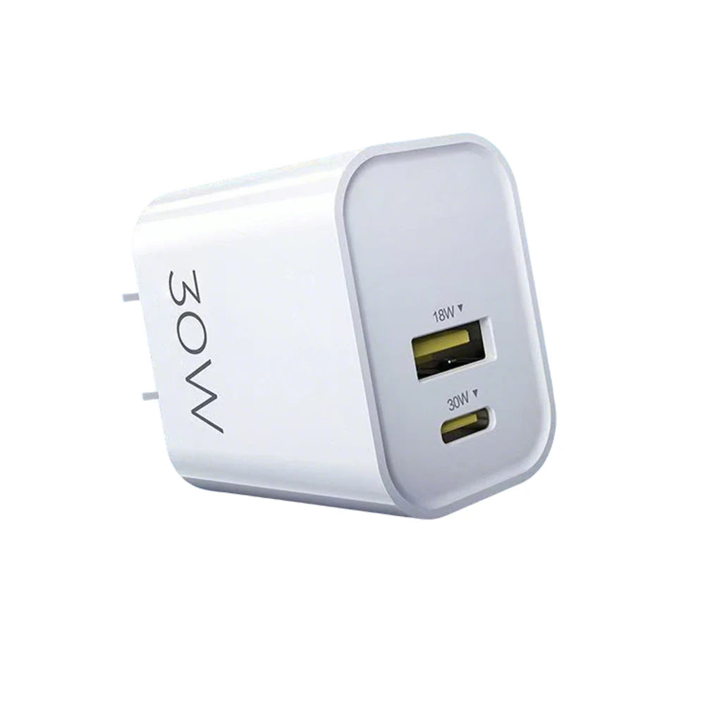 UYUXIO 30W USB C Fast Charger Dual Port US EU Plug Wall Adapter Zpaxo US Plus