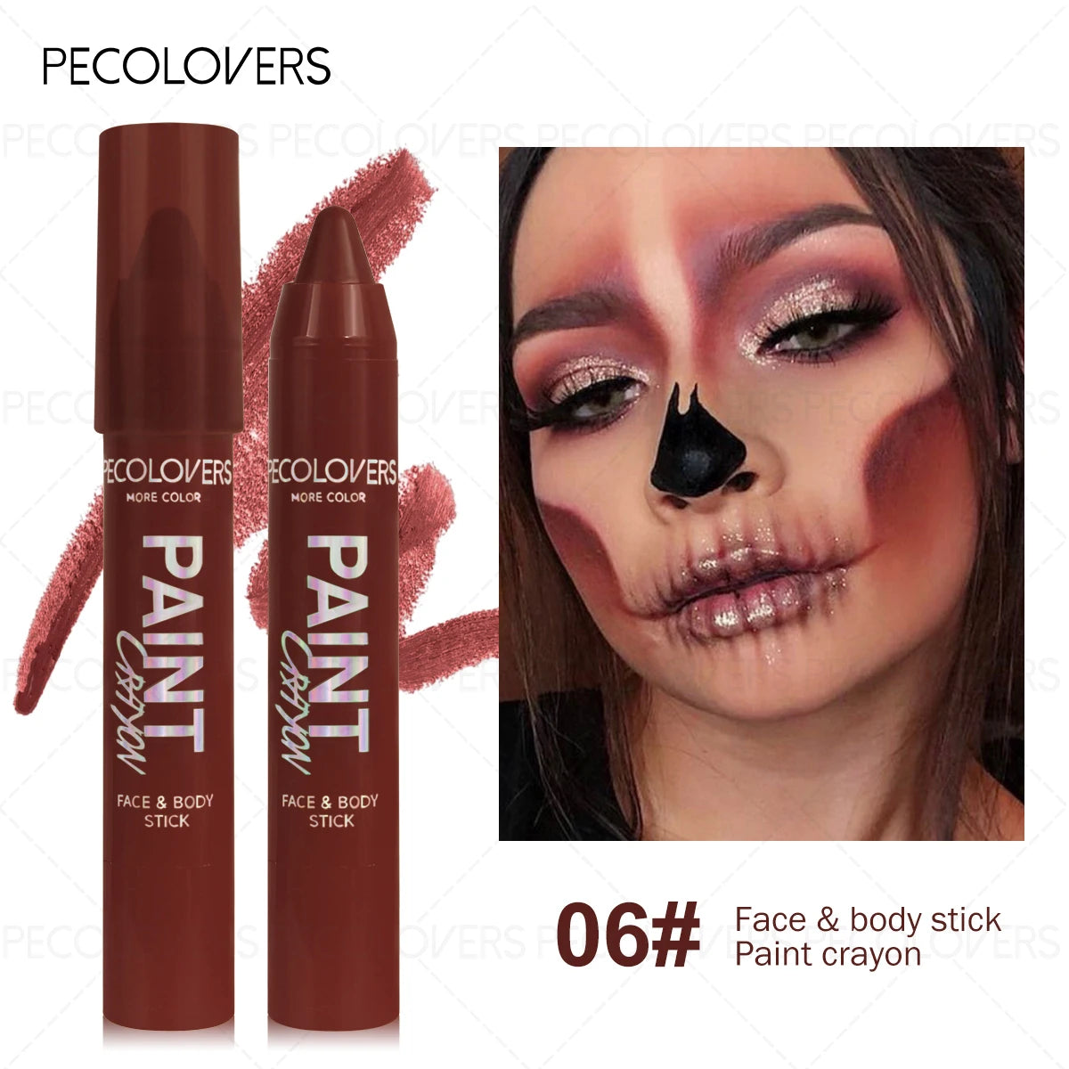Waterproof Halloween Body Paint Pen Easy Anti-stain Gentle Formula Zpaxo 06