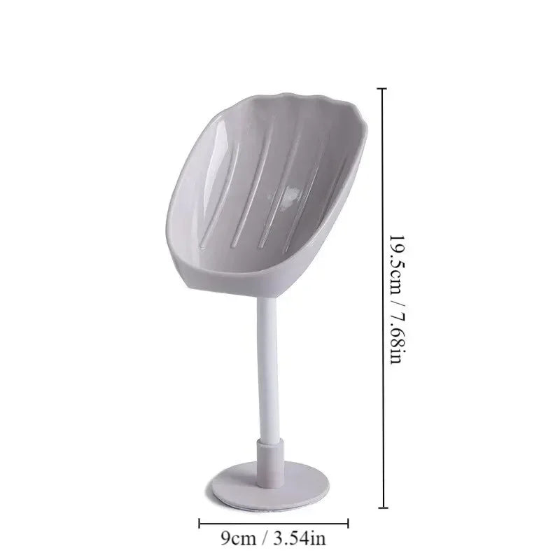 Upgraded Soap Box Drainage Double Grid Rack Wall Mounted Toilet Cover Zpaxo
