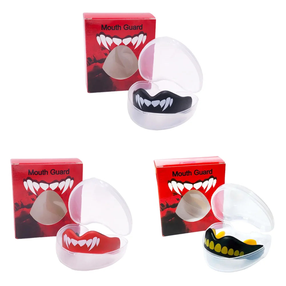 1- Fighting Training Mouth Guard Boxing Gum Shield Slim Fit Adult Zpaxo E 3SET
