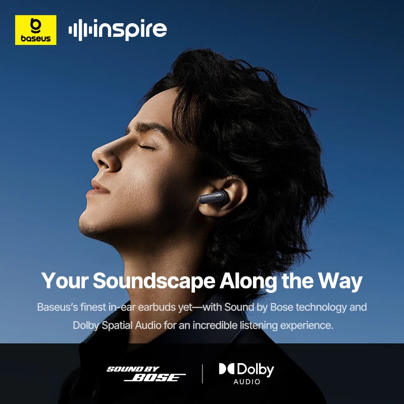 Baseus Inspire XP1 50dB Adaptive ANC Wireless Earbuds Bluetooth 6 1 Zpaxo