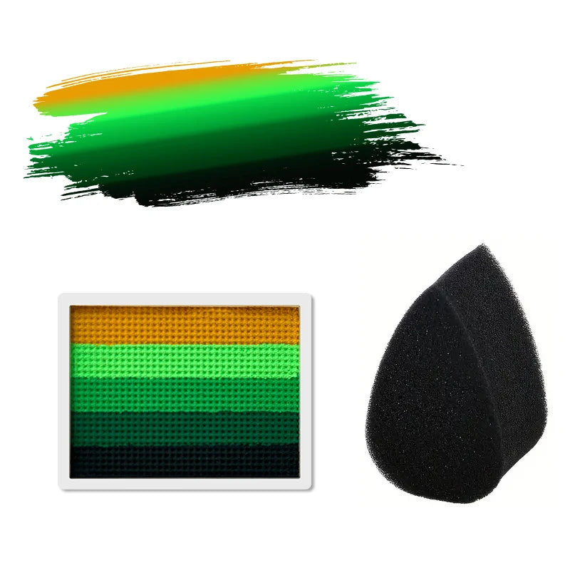 Palette Rainbow Stripe Paint Water Based Face Body Halloween Cosplay Zpaxo 2pcs-06