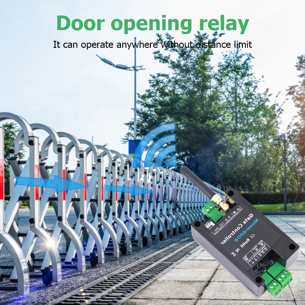 200 Users Wireless Remote Control Door Access GSM Gate Opener Relay Zpaxo
