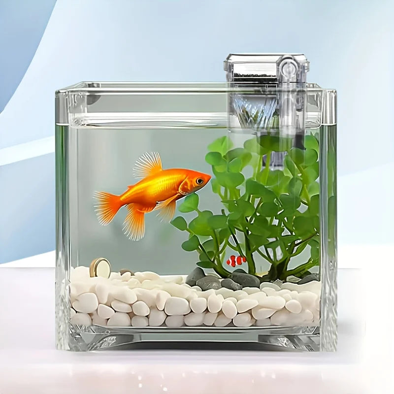 Hang-on-back Aquarium Filter 5V USB Powered Compact Waterfall 2 5W H Zpaxo