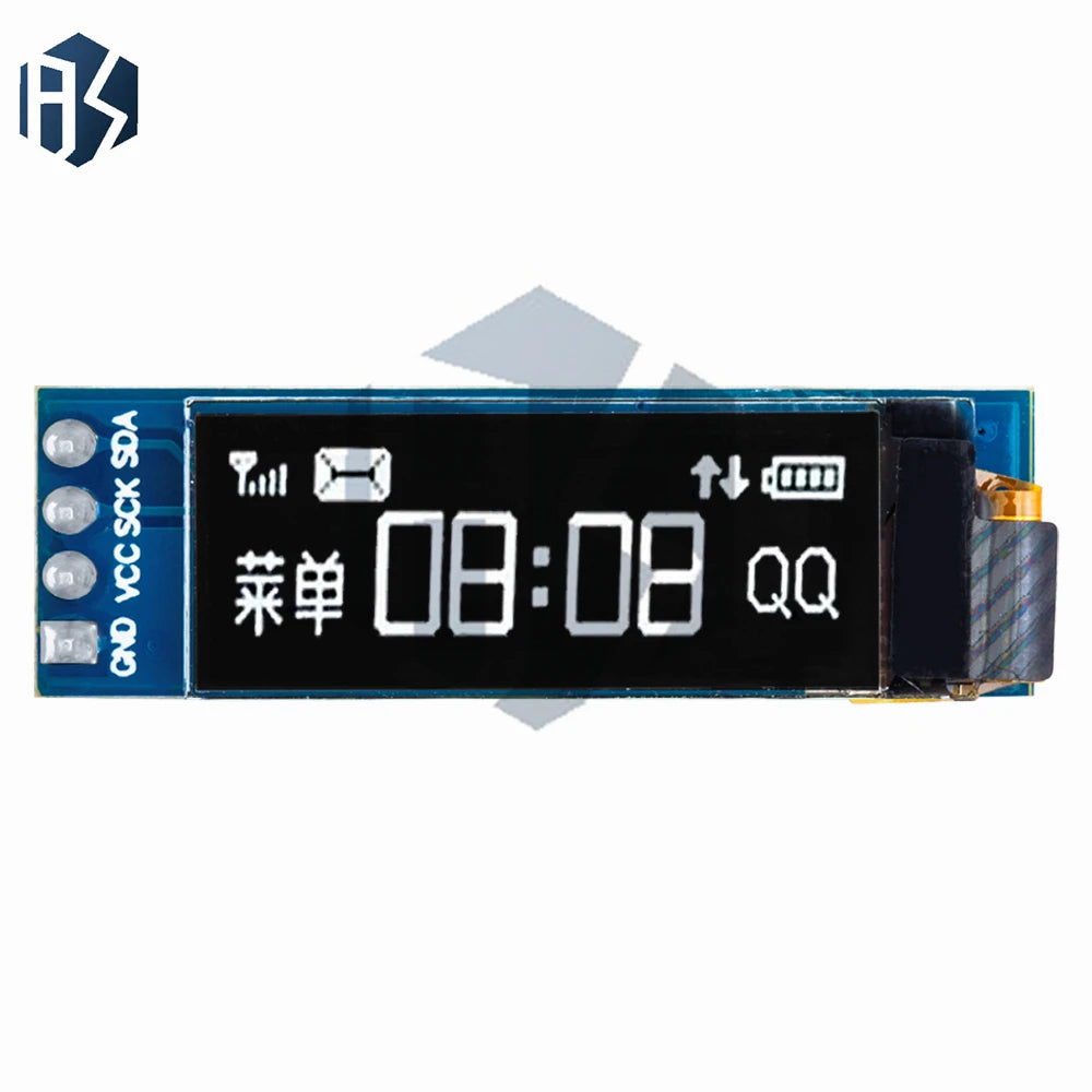 1PCS 0.91 inch OLED module 0.91" white blue OLED 128X32 OLED LCD LED Display module 0.91" IIC Communicate Zpaxo