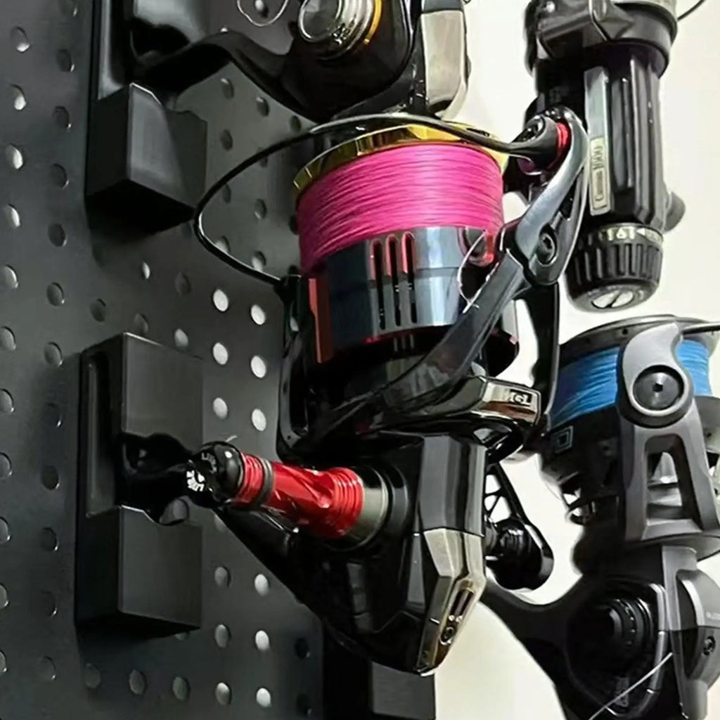 Fishing Reel Wall Mount Display Storage Quick-release Tackle Zpaxo