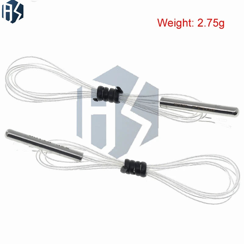 PT100 Platinum Resister Temperature Sensor Waterproof Temp Probe -20~450 Celsius Insulated Shielding Fiberglass 50CM Zpaxo