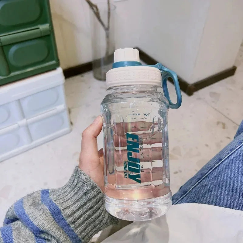 Sports Water Bottle Filter Large Capacity Leakproof Cold Drinks Ideal Zpaxo white-1000ml 600ml-1000ml