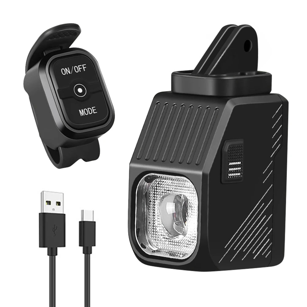 LED Bicycle Hanging Light Cut-off Line Beam Cycling Flashlight Remote Zpaxo Black