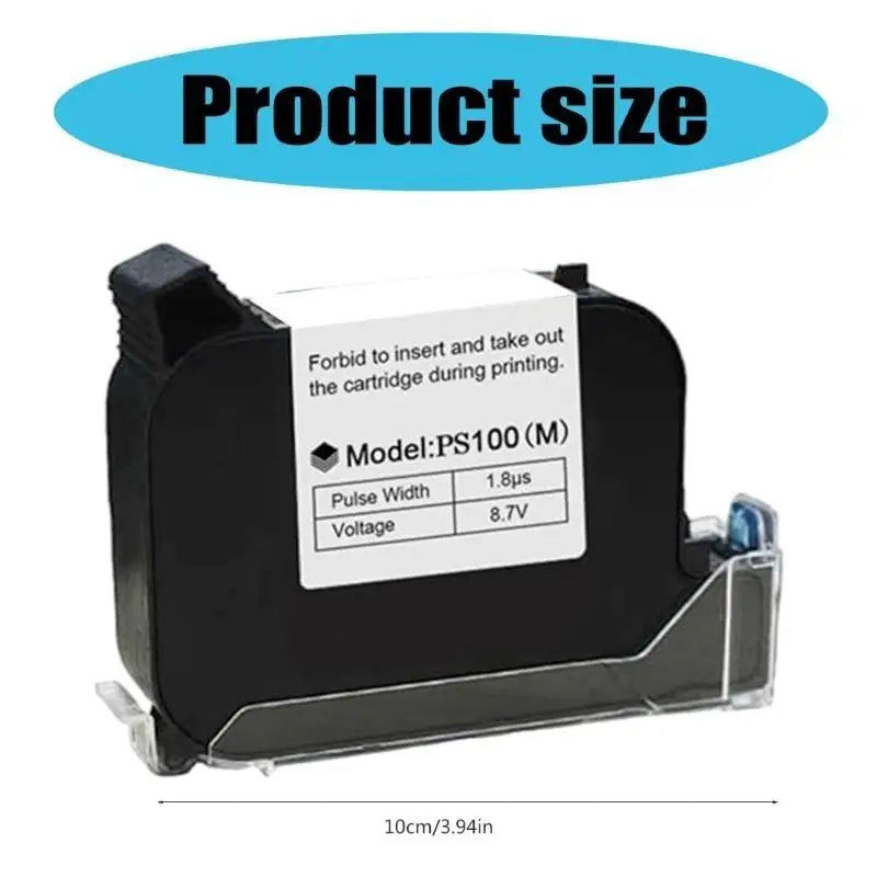 652F PS100(M) Quick Dry Cartridge For Handheld Inkjet Printer,Various Surfaces Zpaxo