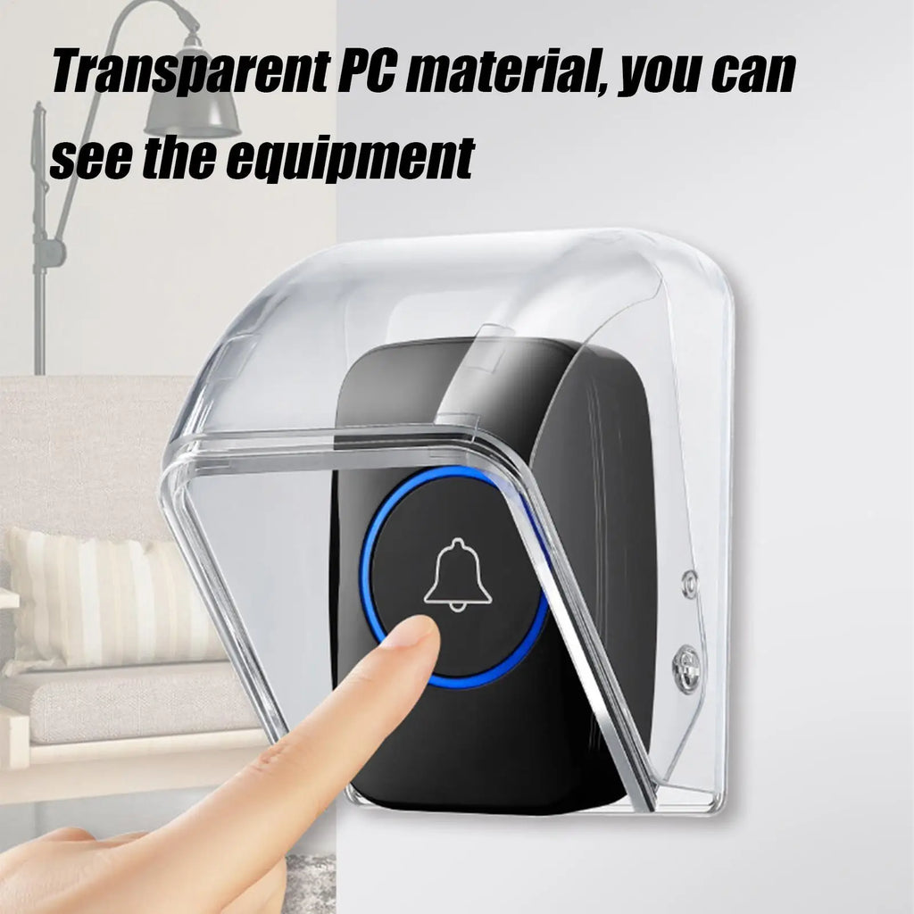 Waterproof Doorbell Cover Rain Case Wireless Button Smart Ring Chime Zpaxo