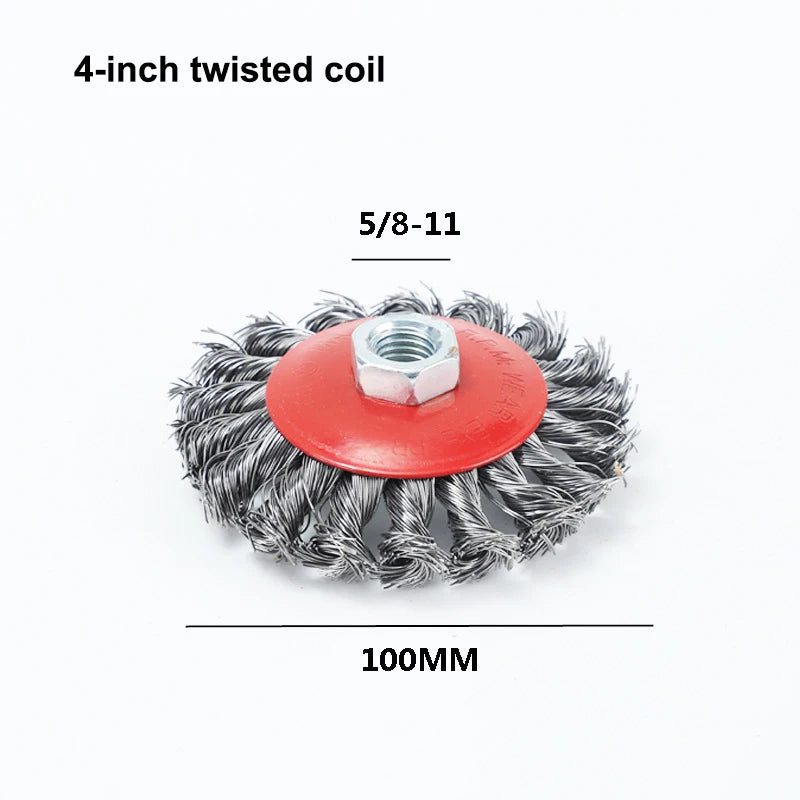 Twisted Steel Wire Wheel Abrasive 75 M14 Cup Brush Powerful Paint Zpaxo B5