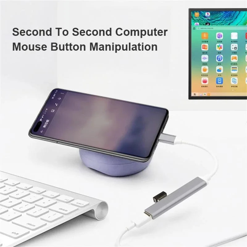 Type C Multi USB Splitter USB Transfer Adapter 4 In 1 High Speed Data Transmission Splitter For Laptop Hard Drive Phone Tablet Zpaxo