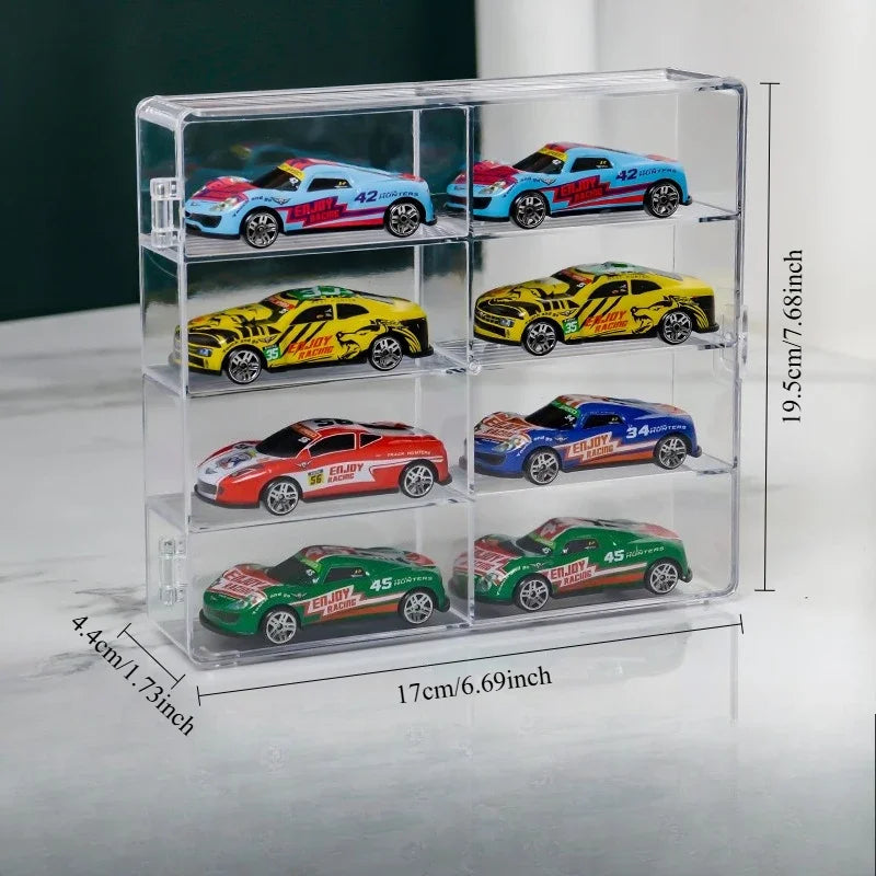 Transparent Collection Rack Car Model Storage Box Dust-proof Ornament Zpaxo Transparent